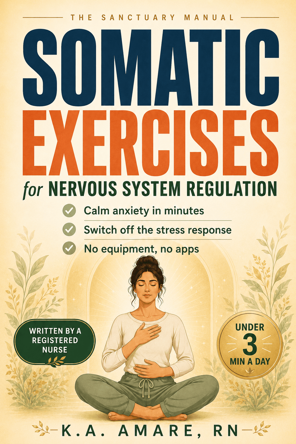 Cover of Somatic Exercises for Nervous System Regulation by K.A. Amare, RN